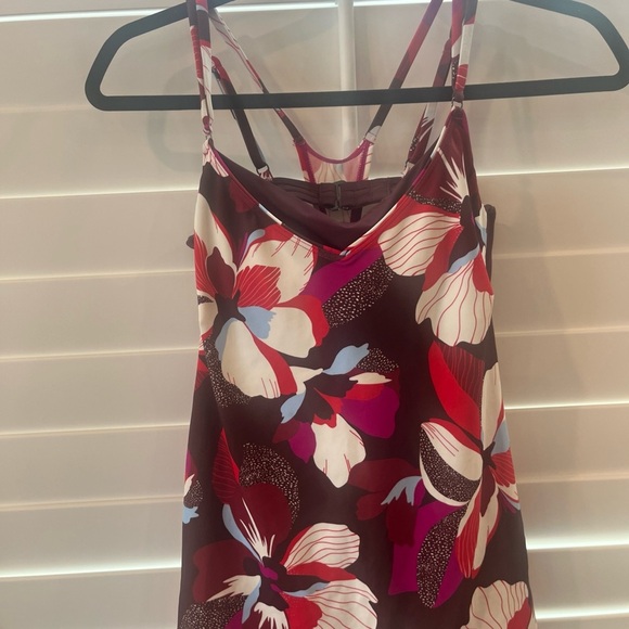 Athleta Burgundy and White Tankini Set - Picture 2 of 7